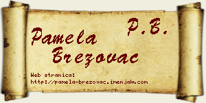 Pamela Brezovac vizit kartica